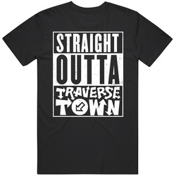 Straight Outta Traverse Town Funny Kingdom Hearts Worn Look Vintage T Shirt