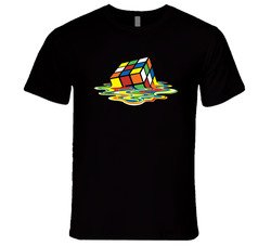 Melting Rubiks Cube Fun Sheldon Cooper Big Bang Theory Tv Show Vintage T Shirt Melting Rubiks Cube Fun Sheldon Cooper Big Bang Theory Tv Show Vintage T Shirt