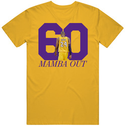 Kobe Bryant Finale Game 60 Points La Los Angeles Basketball Vintage T Shirt