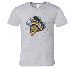 Shark Eating A Cat Fun Pineapple Express Popular Movie Vintage T Shirt