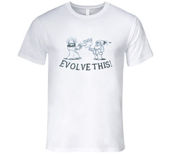 Evolve This Funny Jesus Charles Darwin Paul Popular Movie Vintage T Shirt