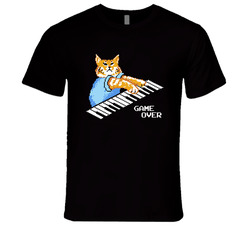 Game Over Keyboard Cat Fun The It Crowd Popular Tv Show Vintage T Shirt Game Over Keyboard Cat Fun The It Crowd Popular Tv Show Vintage T Shirt