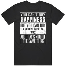 You Can't Buy Happiness Subaru Impreza Wrx Car Lover Heart Vintage Car T Shirt