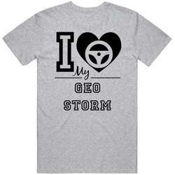 I Drive My Geo Storm Heart Car Lover Vintage Car T Shirt