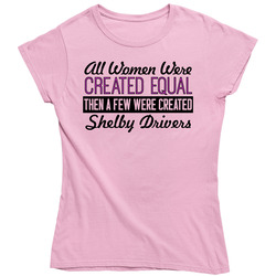Women Created Equal Shelby Drivers Car Lover Vintage Car Ladies T Shirt