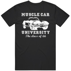 1966 Chevrolet Corvette 427 Muscle Car University Vintage Car T Shirt