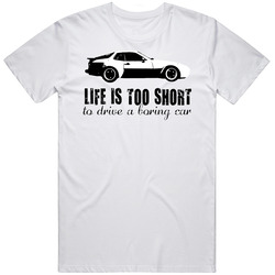 1984 Porsche 944 Turbo B And W Life Is Too Short Retro Vintage Car Vintage Car T Shirt