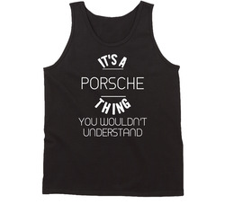 Porsche Thing Wouldnt Understand Funny Car Auto Vintage Car Tanktop
