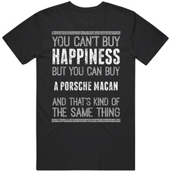 Buy A Porsche Macan Happiness Worn Look Car Lover Vintage Car T Shirt