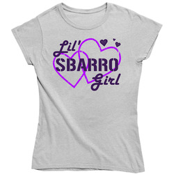 Lil Sbarro Girl Ladies Heart Car Lover Vintage Car Ladies T Shirt
