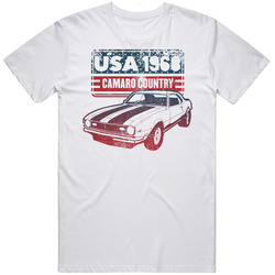 1968 Chevy Camaro Usa License Plate Muscle Car Vintage Car T Shirt