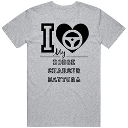I Drive My Dodge Charger Daytona Heart Car Lover Vintage Car T Shirt