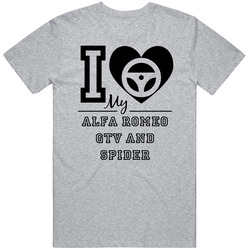 I Drive My Alfa Romeo Gtv And Spider Heart Car Lover Vintage Car T Shirt