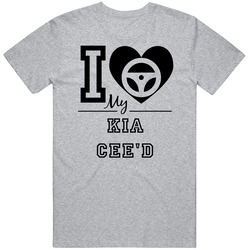 I Drive My Kia Cee D Heart Car Lover Vintage Car T Shirt