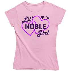 Lil Noble Girl Ladies Heart Car Lover Vintage Car Ladies T Shirt