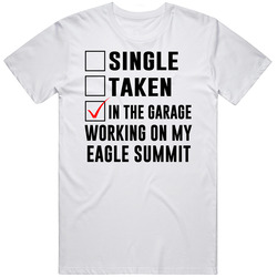 Single Taken Working On My Eagle Summit Funny Car Vintage Car T Shirt