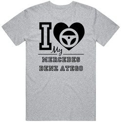 I Drive My Mercedes Benz Atego Heart Car Lover Vintage Car T Shirt