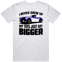 Blue 1956 Austin Healy 100 Never Grew Up Vintage Car T Shirt
