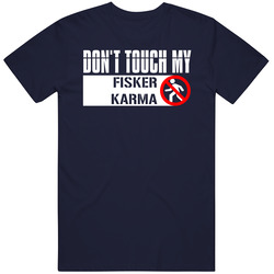 Dont Touch My Fisker Karma Funny Car Vintage Car T Shirt