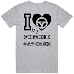 I Drive My Porsche Cayenne Heart Car Lover Vintage Car T Shirt