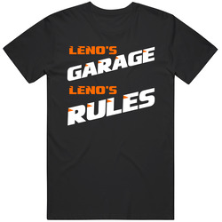 Leno Garage Rules Funny Car Repair Hobby Vintage Car T Shirt