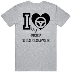 I Drive My Jeep Trailhawk Heart Car Lover Vintage Car T Shirt