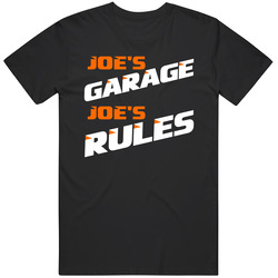 Joe Garage Rules Funny Car Repair Hobby Vintage Car T Shirt