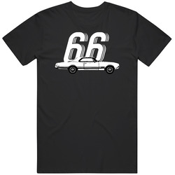 1966 Oldsmobile Starfire 7 0 V8 B And W Vintage Car Year Fan Vintage Car T Shirt