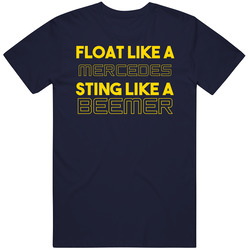 Float Like A Mercedes Sting Like Beemer Car Vintage Car T Shirt