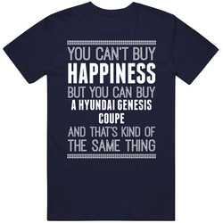 Buy A Hyundai Genesis Coupe Happiness Car Lover Vintage Car T Shirt