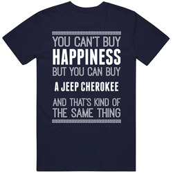 Buy A Jeep Cherokee Happiness Car Lover Vintage Car T Shirt