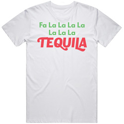Fa La Tequila Christmas Song Funny Xmas Vintage T Shirt