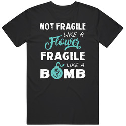 Not Fragile Like A Flower Fragile Like A Bomb Frida Inspired Vintage T Shirt