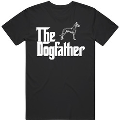 Great Dane Custom Dog Breed The Dogfather Black Vintage T Shirt