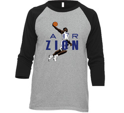 Air Zion Williamson Duke University Favorite Player Basketball Fan Raglan Vintage Raglan 3/4 Sleeve Shirt