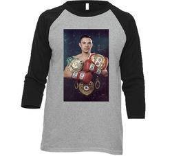 Kostya Tszyu World Champion Boxer Fight Fan Distressed Look Raglan Vintage Raglan 3/4 Sleeve Shirt