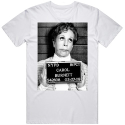 Carol Burnett Celebrity Mugshot Vintage Grunge Look Fan Vintage T Shirt