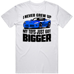 Blue 2002 Dodge Viper Never Grew Up Cool Car Vintage T Shirt
