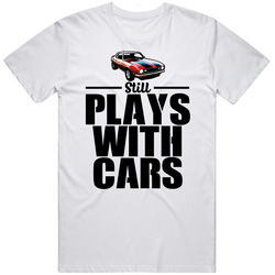 Red 1968 Chevy Camaro Still Plays With Cars Cool Car Vintage T Shirt