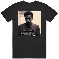 Chuck Berry Mug Shot Legendary Musician Fan T Vintage T Shirt