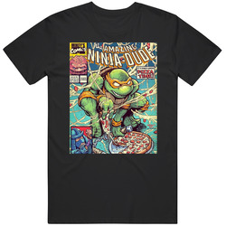 The Amazing Ninja Dude Teenage Mutant Ninja Turtles Distressed Look Comic T Vintage T Shirt