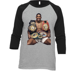 Anthony Joshua World Heavyweight Boxing Champion Fan Raglan T Vintage Raglan 3/4 Sleeve Shirt