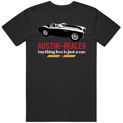 1955 Austin Healey 100 M Bn2 B And W Anything Less Is Just A Car Fan Vintage T Shirt