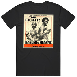 Thomas Hearns Vs Marvin Hagler The Fight Vintange Look Fight Poster Boxing Fan T Vintage T Shirt