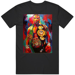 Mike Tyson Boxing Champion Art Distressed Look Fan Vintage T Shirt