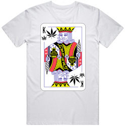 King Of Cannabis Weed Playing Card Retro T Shirt