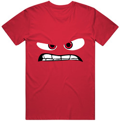 Anger Inside Out Face Halloween Retro T Shirt