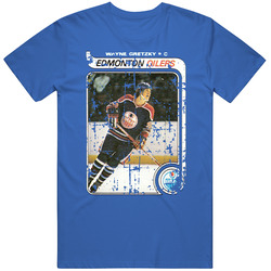 Wayne Gretzky Vintage Edmonton Hockey Player Trading Card Retro T Shirt