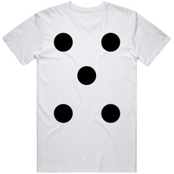 Dice Number 5 Funny Group Halloween Costume Retro T Shirt