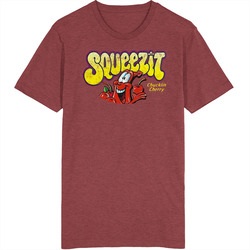 Squeeze It Chuckling Cherry Fruit Drink Vintage Grunge retro T Shirt